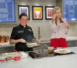 Fox4's Abby Eden enjoyed Chef Jill's 3-Ingredient Flatbread!
