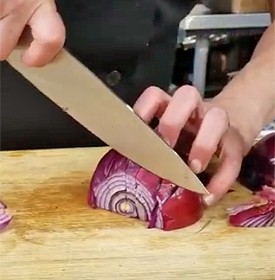 Cut an onion with no tears!